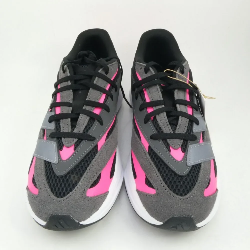 Adidas Kids US 7 Lightblaze Trainers Black/Pink JR1299 Lowtop Sneakers